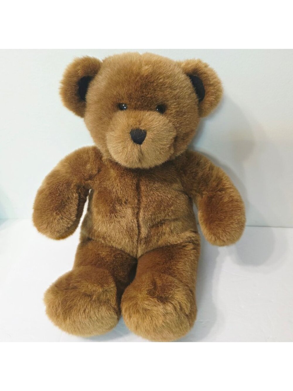 Vtg Build a Bear Dark Brown Teddy Bear Classic Stuffed Animal Plush Toy 15"